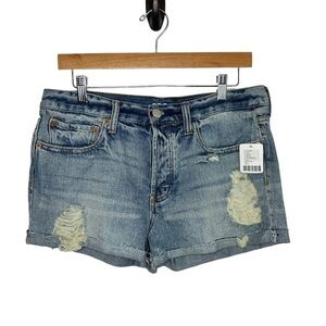BDG Urban Outfitters Tom Girl Distressed Denim Shorts Sz 28 Button Fly Cutoffs